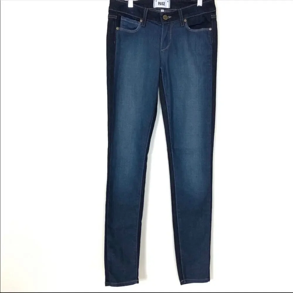 PAIGE Emily Ultra Skinny Jeans in Kala Two-Tone Blue 25 - Picture 2 of 7